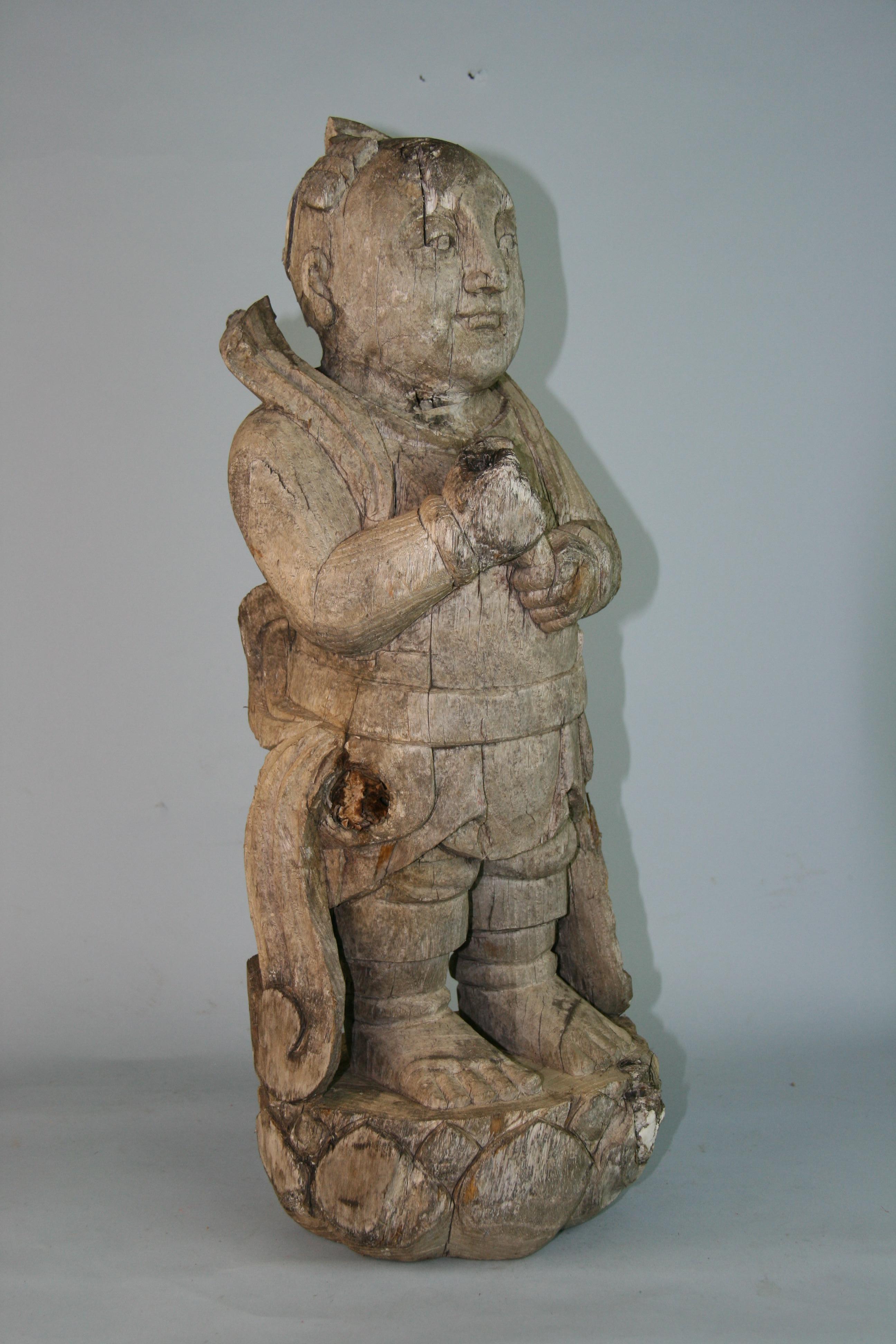 1310 Japanese  carved wood sculpture.Early 19th century