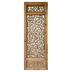 Chinese Carved Wood Panel