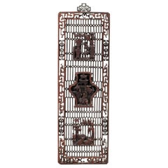 Chinese Carved Wooden Panel Wall Decoration
