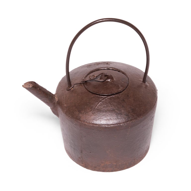 Chinese Cast Iron Tea Pot For Sale at 1stdibs
