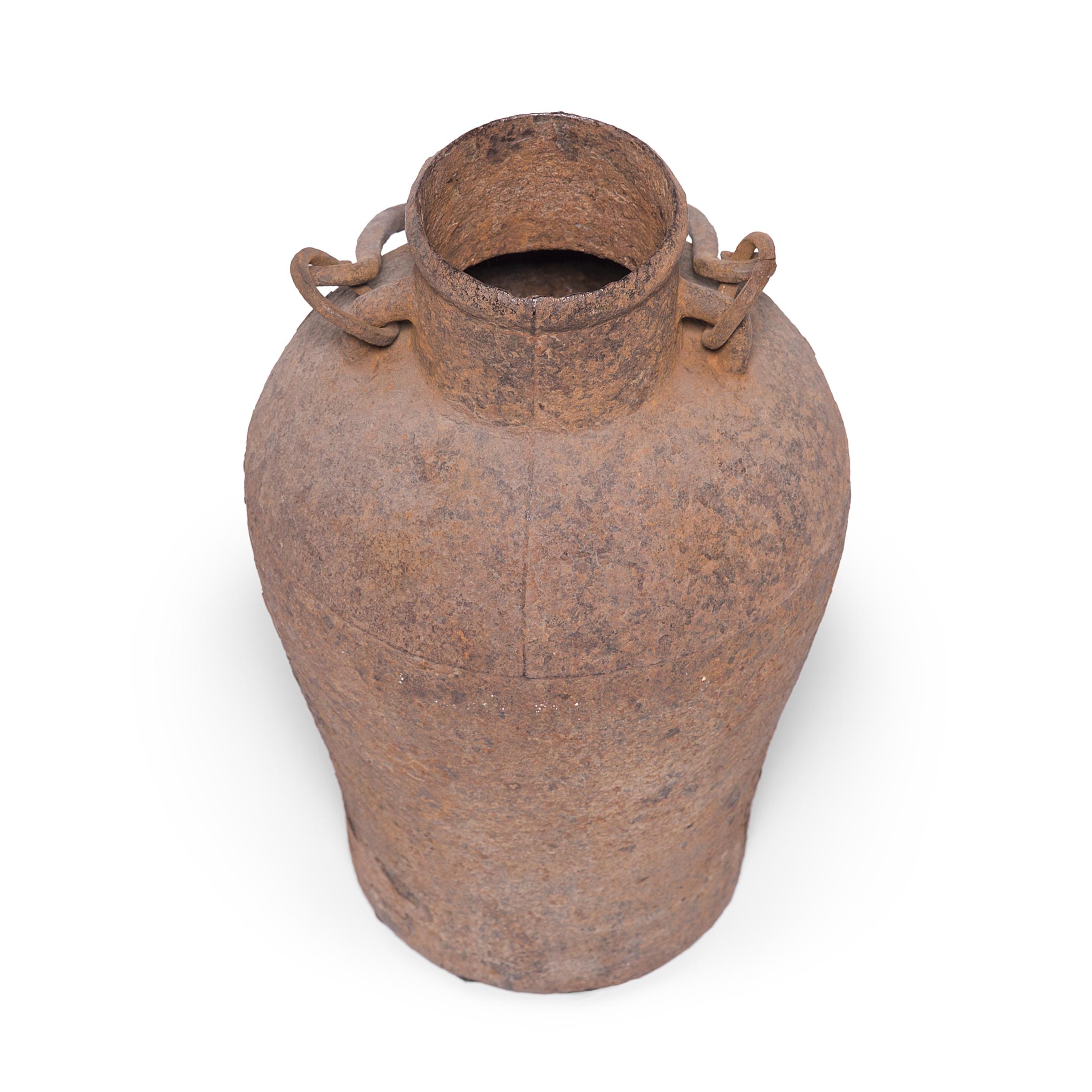 Calco Vaso cinese in ghisa, 1850 circa in vendita