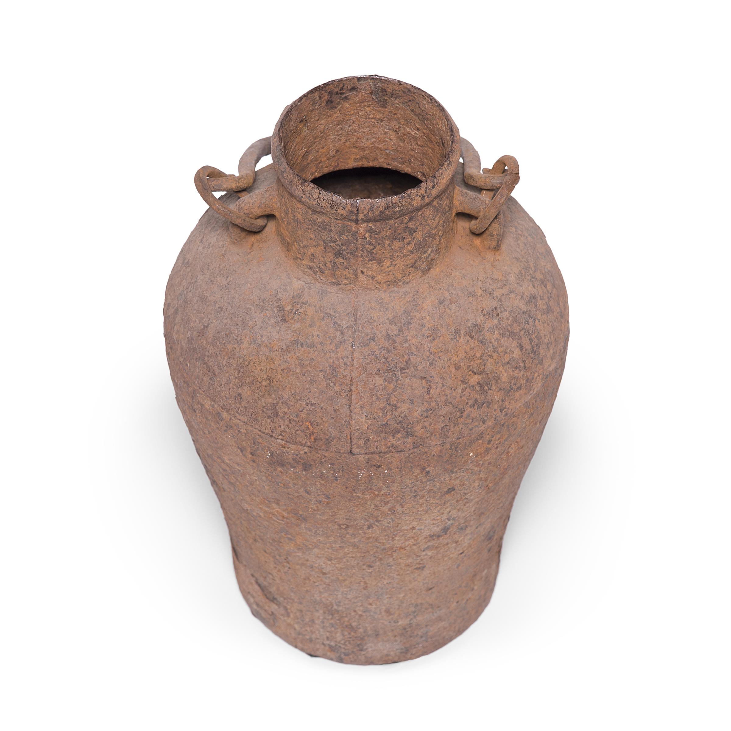 19th Century Chinese Cast Iron Vessel, c. 1850 For Sale