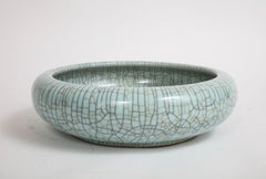 Chinese Celadon Crackle Porcelain Bowl / Centerpiece