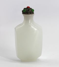 Chinese Celadon Glass Snuff Bottle