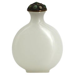 Bouteille à priser chinoise en verre céladon
