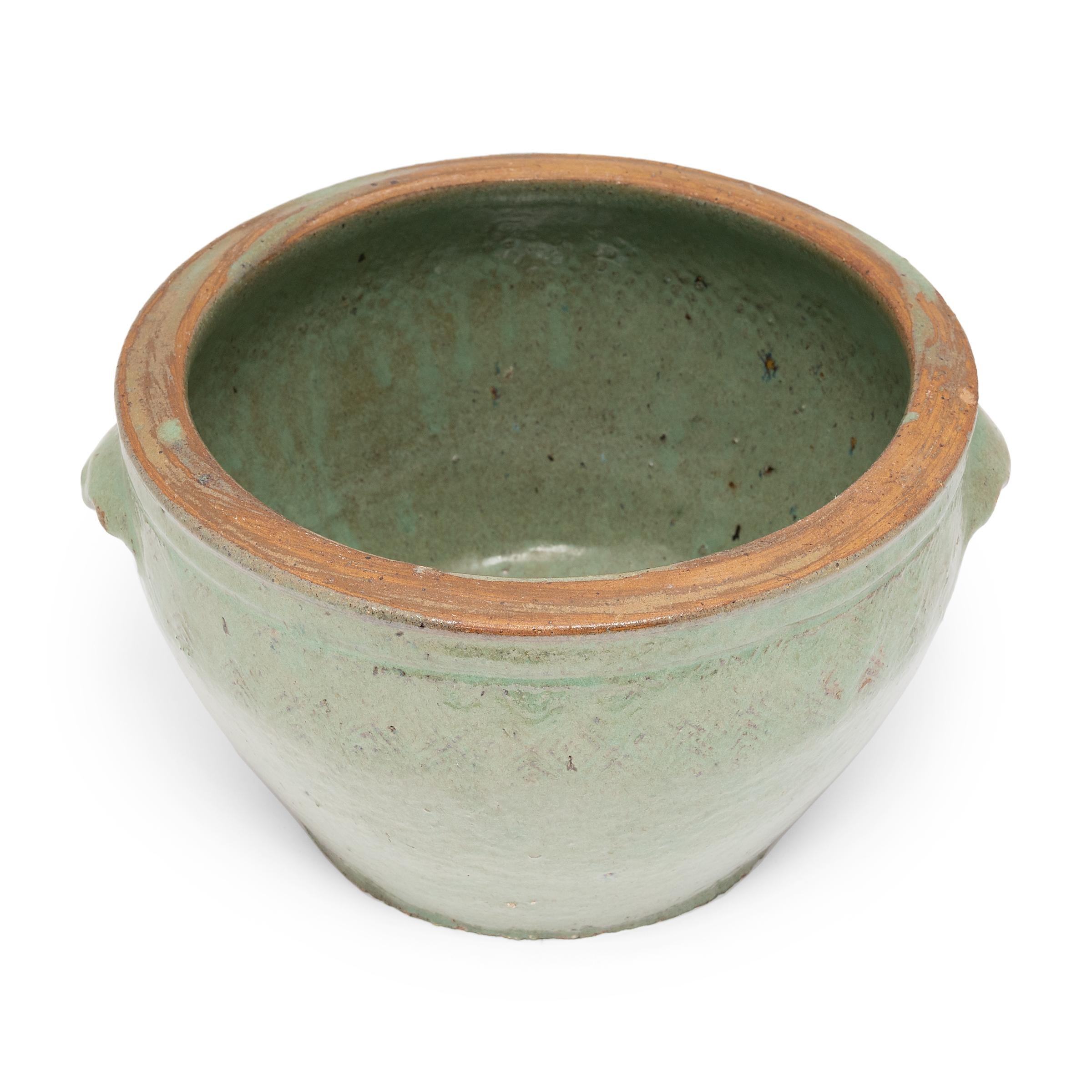 20th Century Chinese Celadon Green Glazed Planter