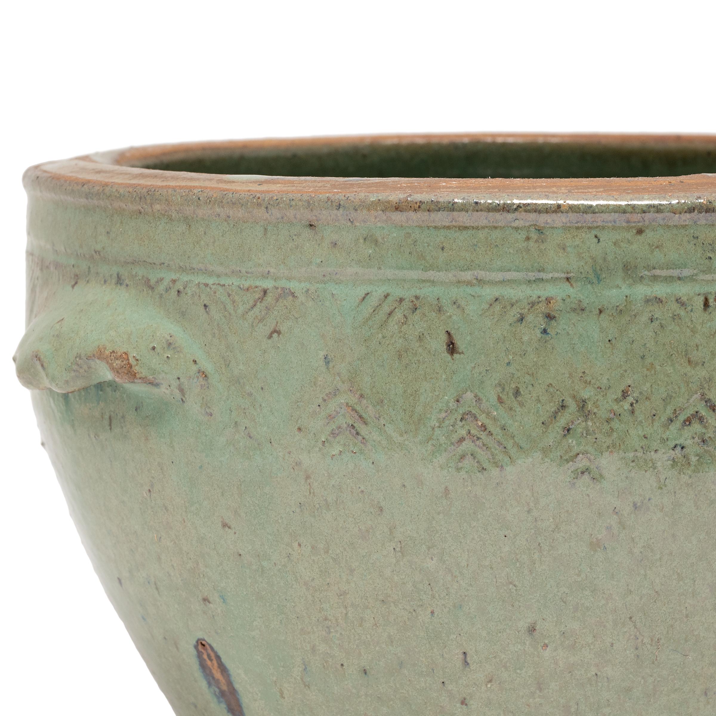Ceramic Chinese Celadon Green Glazed Planter