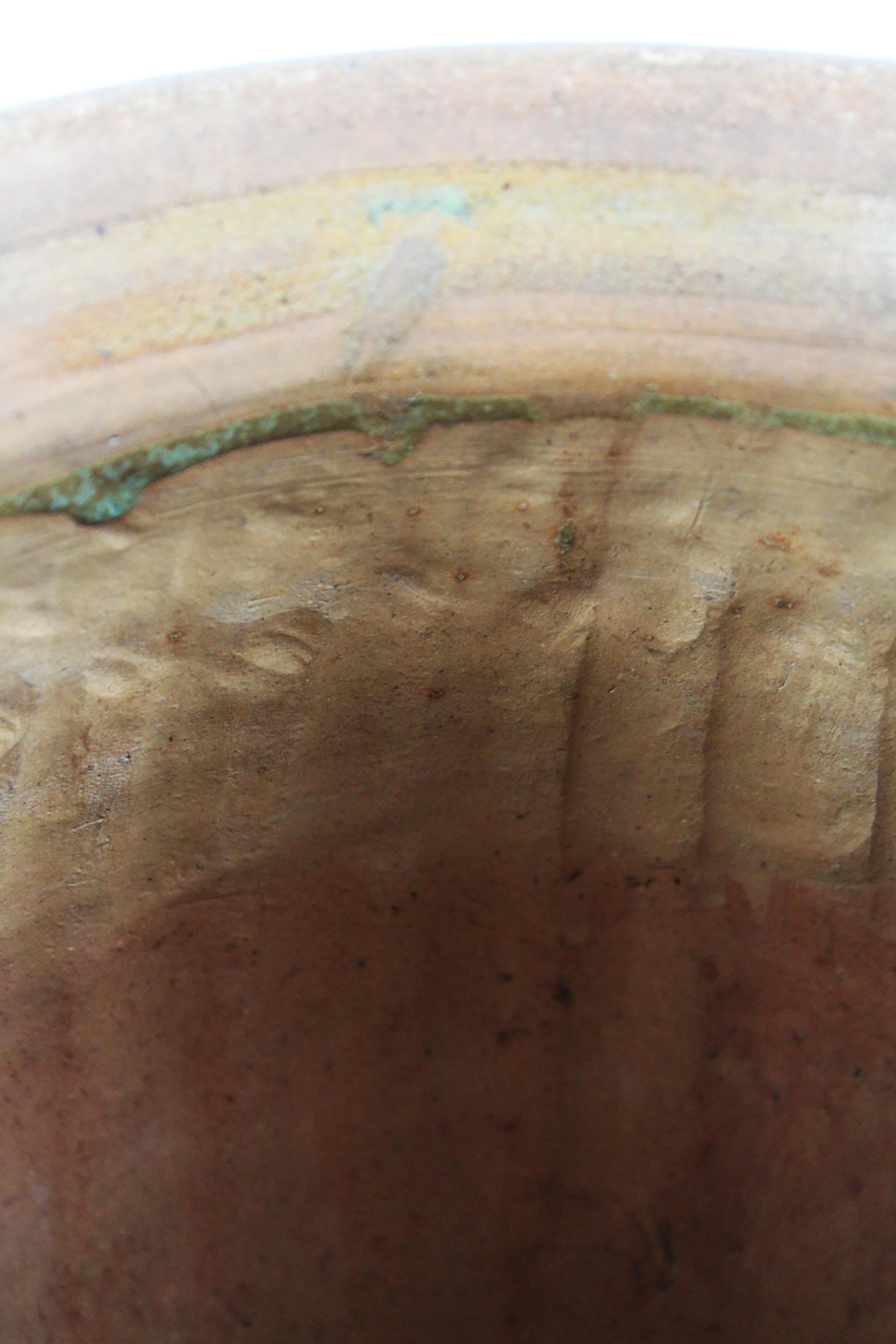 19th century Green Celadon Ginger Jar fluted glazed stoneware Longquan China For Sale 1