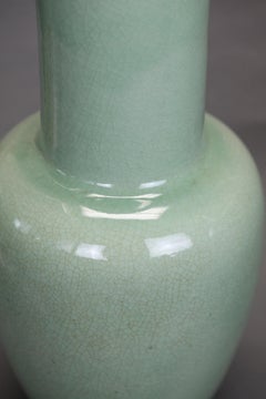 Chinese Celadon Porcelain Vases, Republican Period