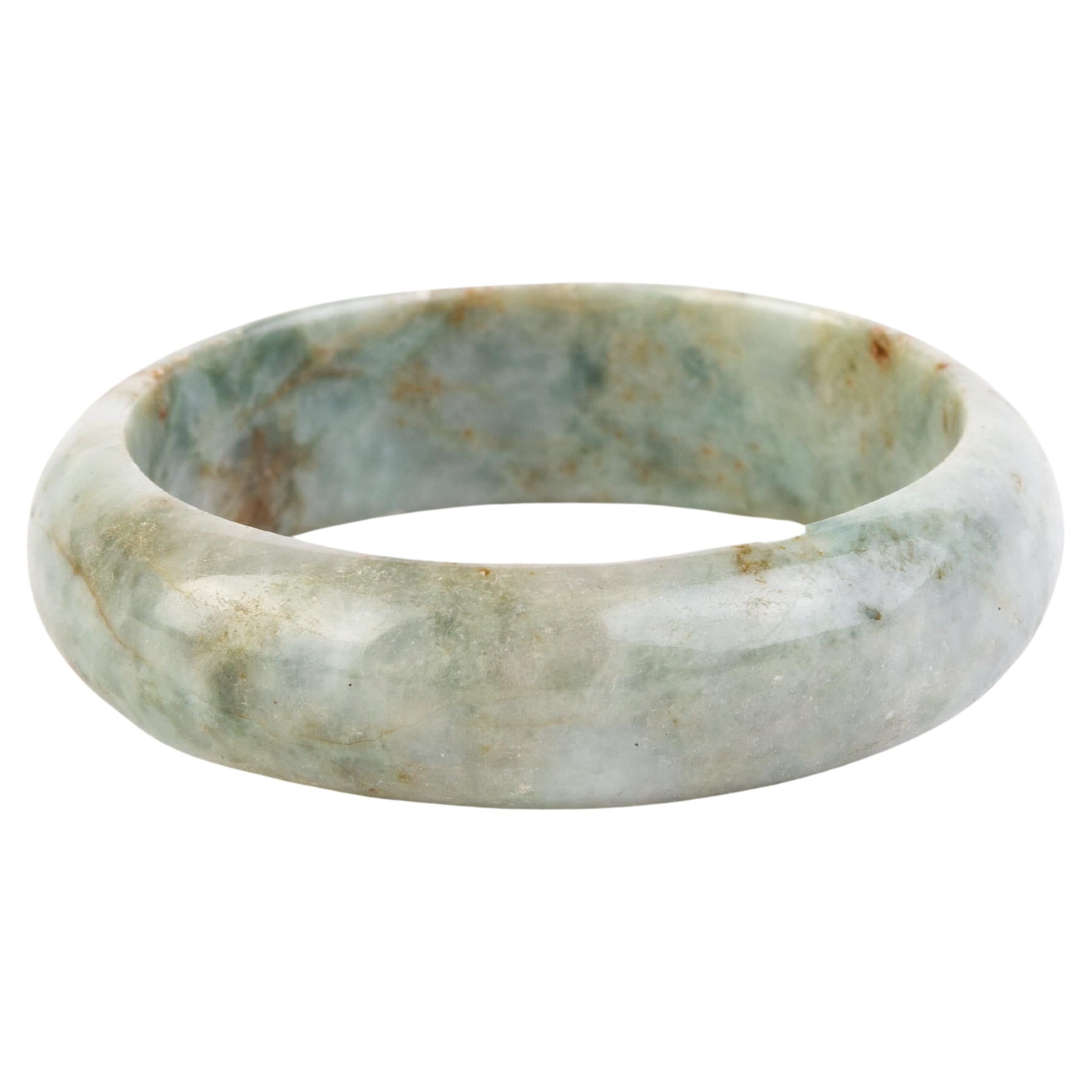 In good condition
From a private collection
Free international shipping
Chinese Celadon & Russet Jade Bangle Bracelet 