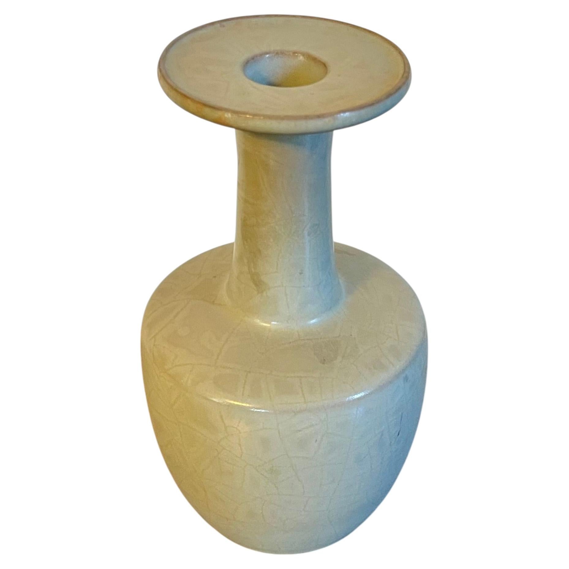 Chinesische Vase im Stil der Song-Dynastie aus Seladon mit Craquelé-Glasur in Hammerform – Anfang des 20. Jahrhunderts