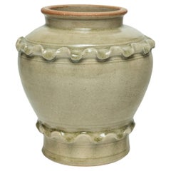 Antique Chinese Celadon Temple Vase