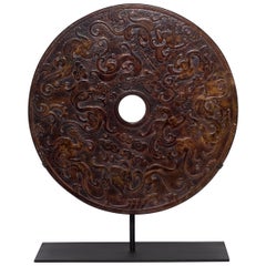 Chinese Celestial Dragon Bi Disc