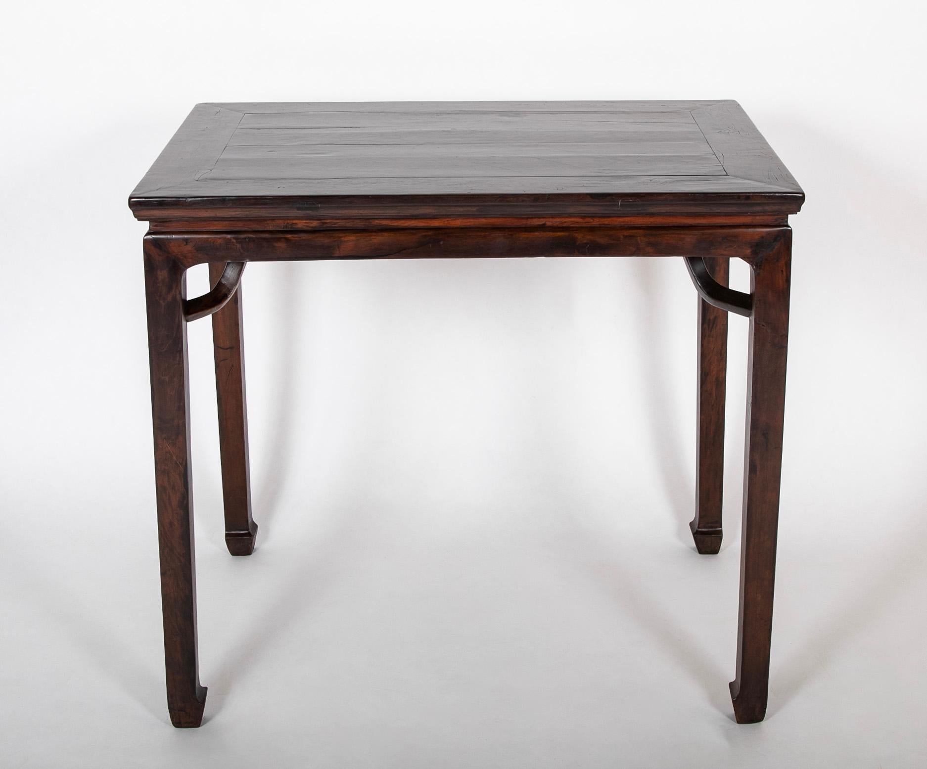 Chinese center table of Jumu wood.  Qing Dynasty.  