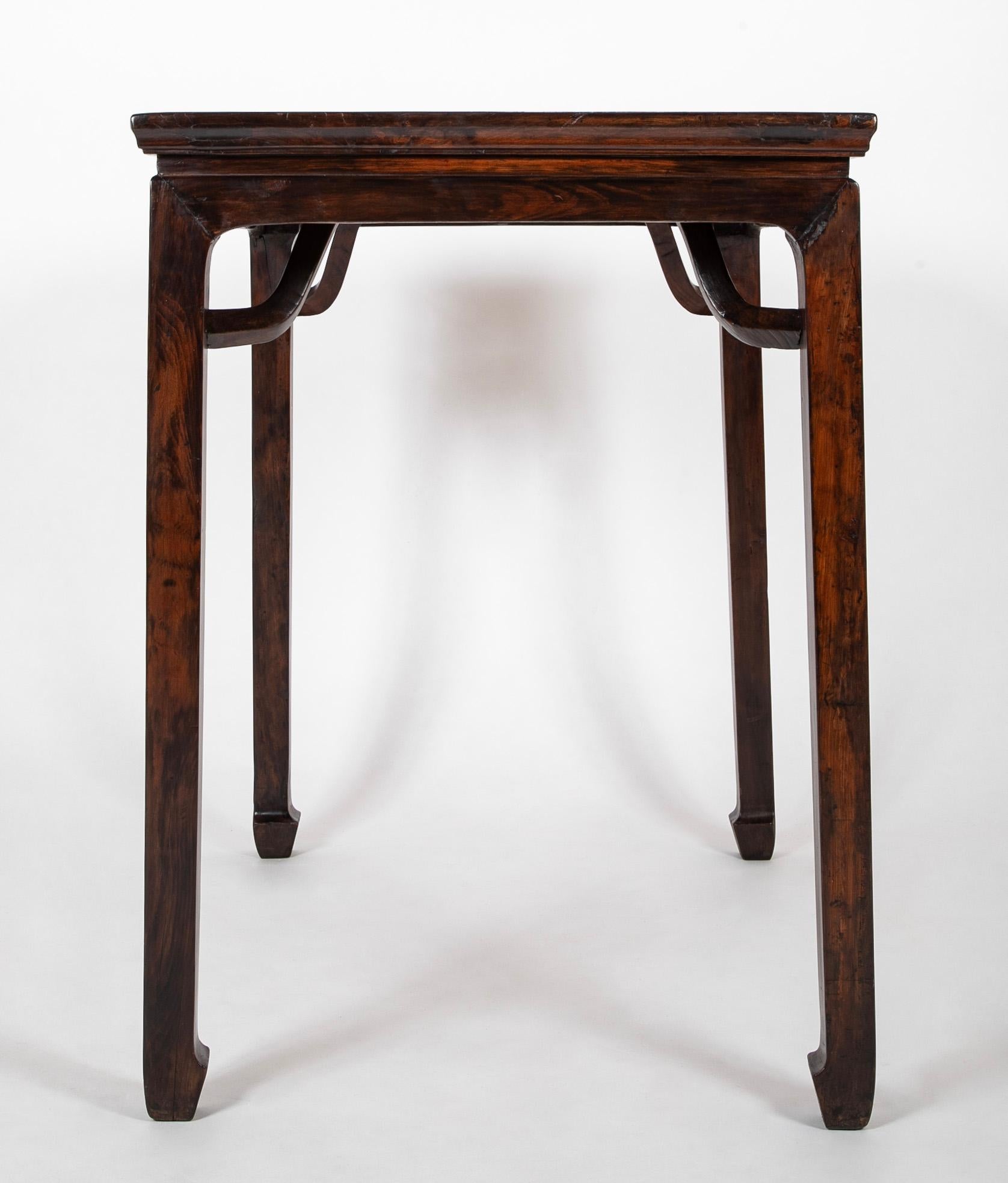 XIXe siècle Table centrale chinoise en bois de Jumu en vente
