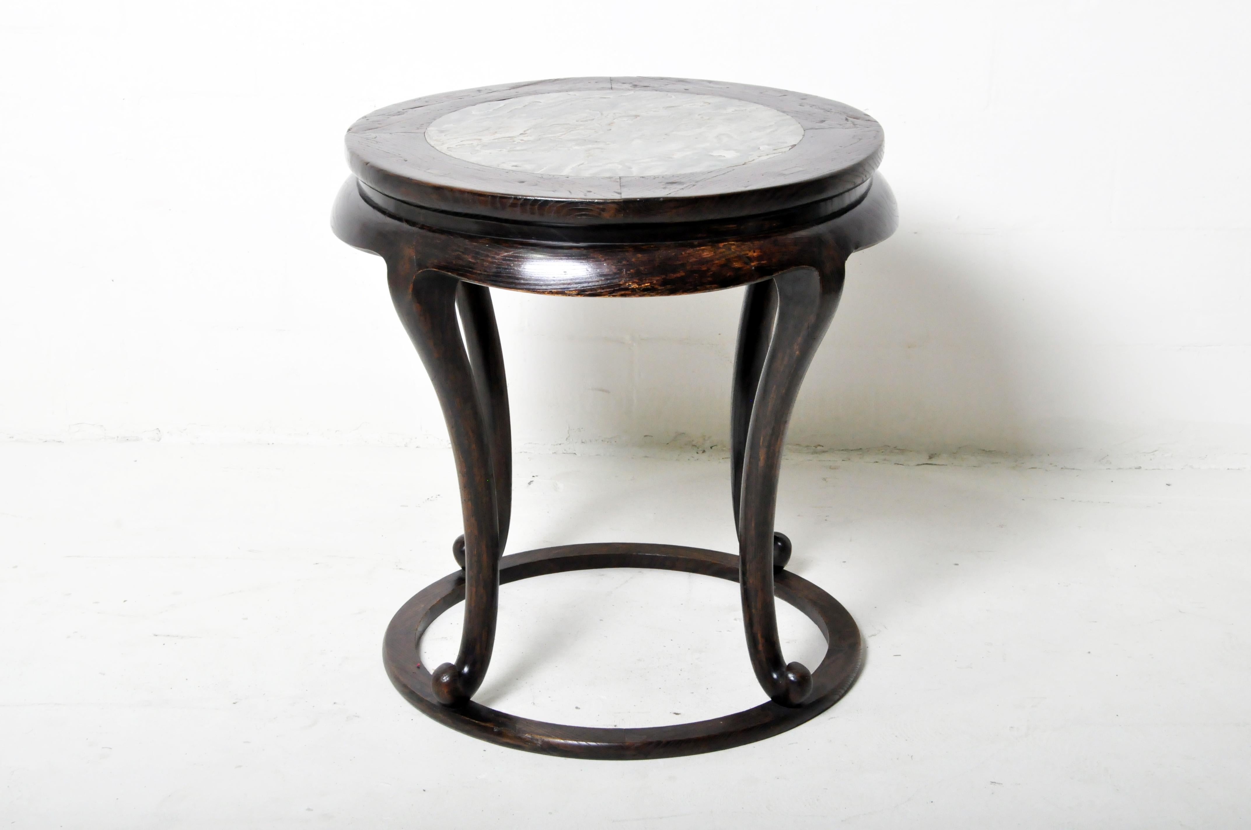 Chinese Center Table with Marble 12