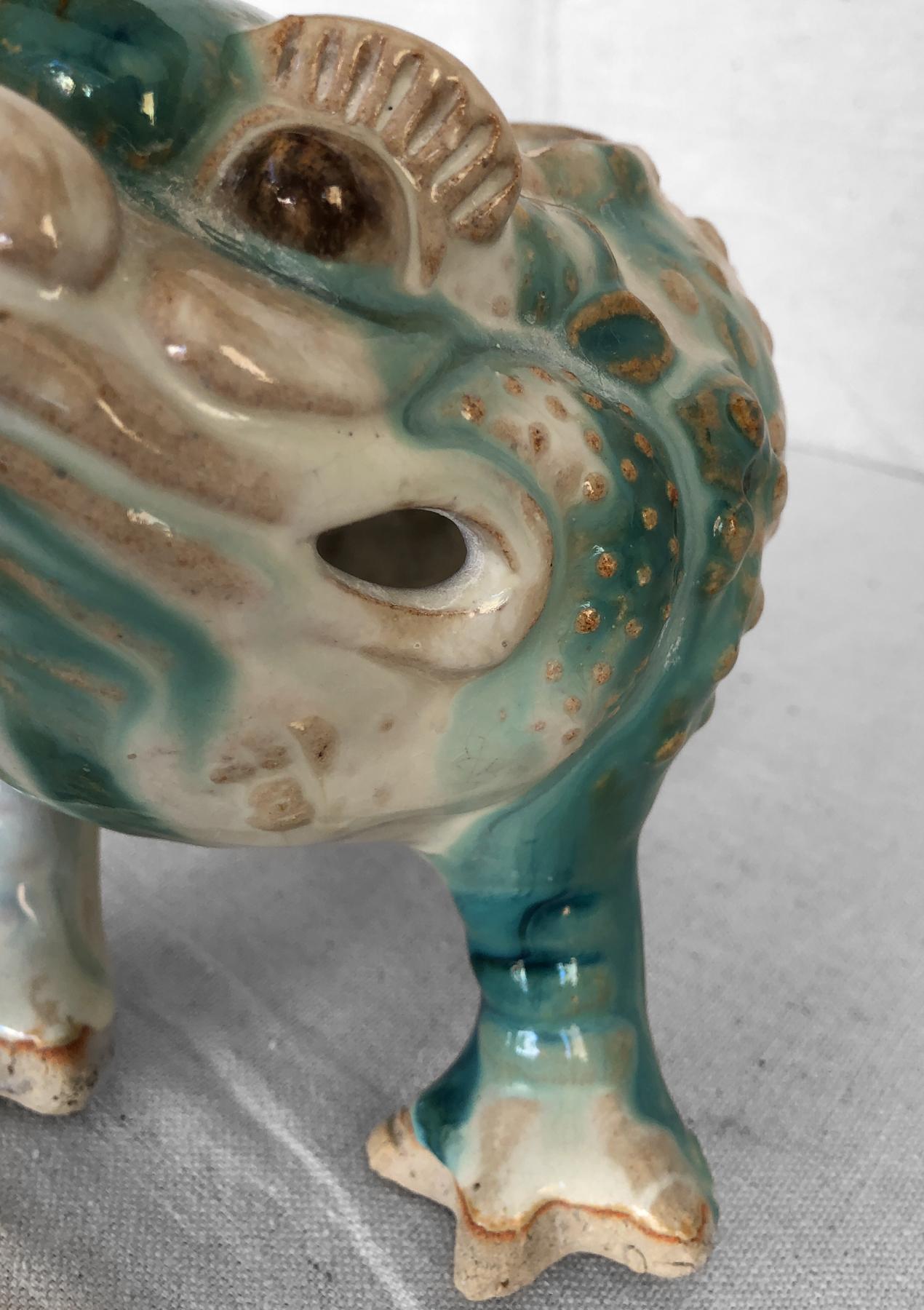 Chinese Ceramic 3 Leg Cash Toad, circa 1900 For Sale 1