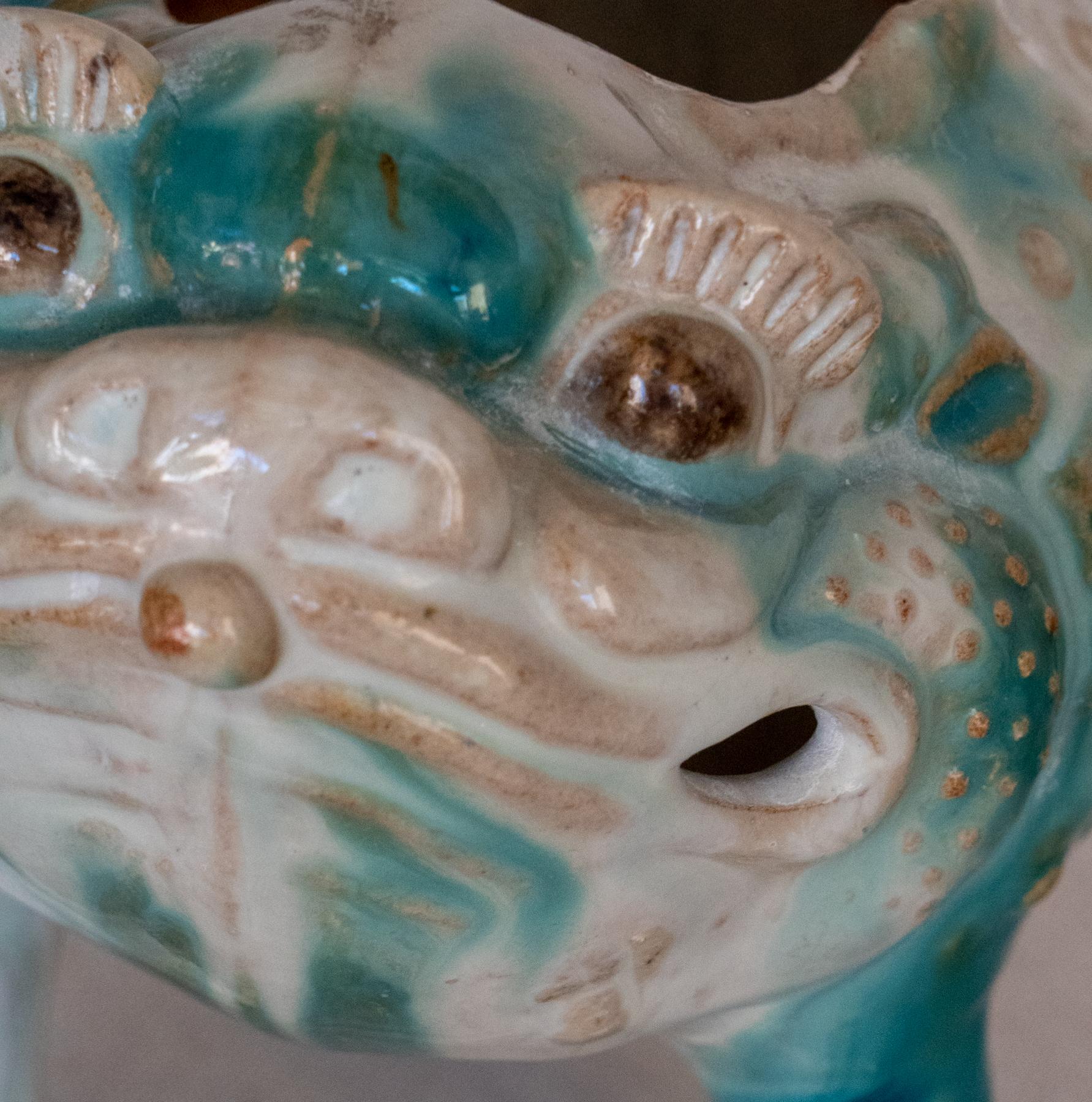 Glazed Chinese Ceramic 3 Leg Cash Toad, circa 1900