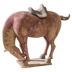 Chinese Ceramic Bowing Horse Decoration