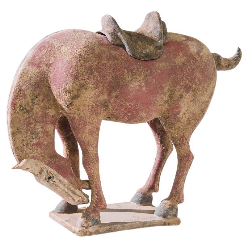 Chinese Ceramic Bowing Horse Decoration