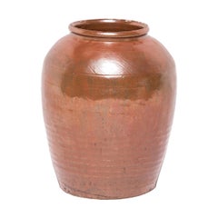 Chinese Ceramic Glazed Urn, c. 1900