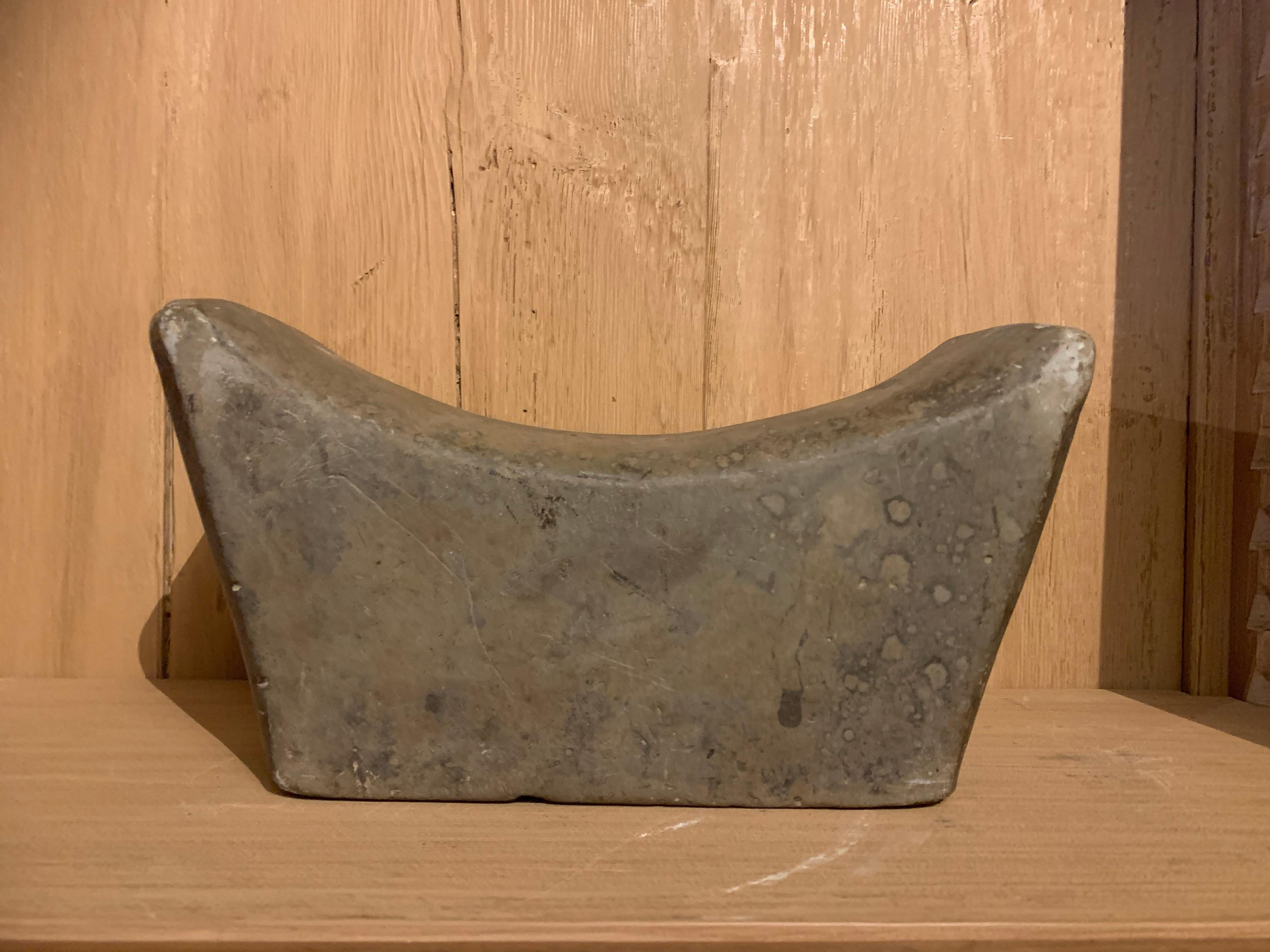 19th Century Chinese Ceramic Headrest For Sale