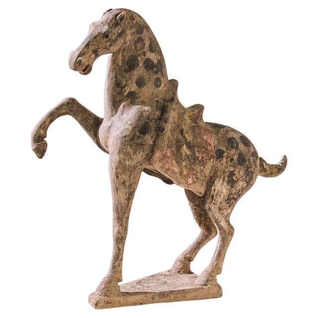 Chinese Ceramic Kicking Horse Decoration For Sale at 1stDibs