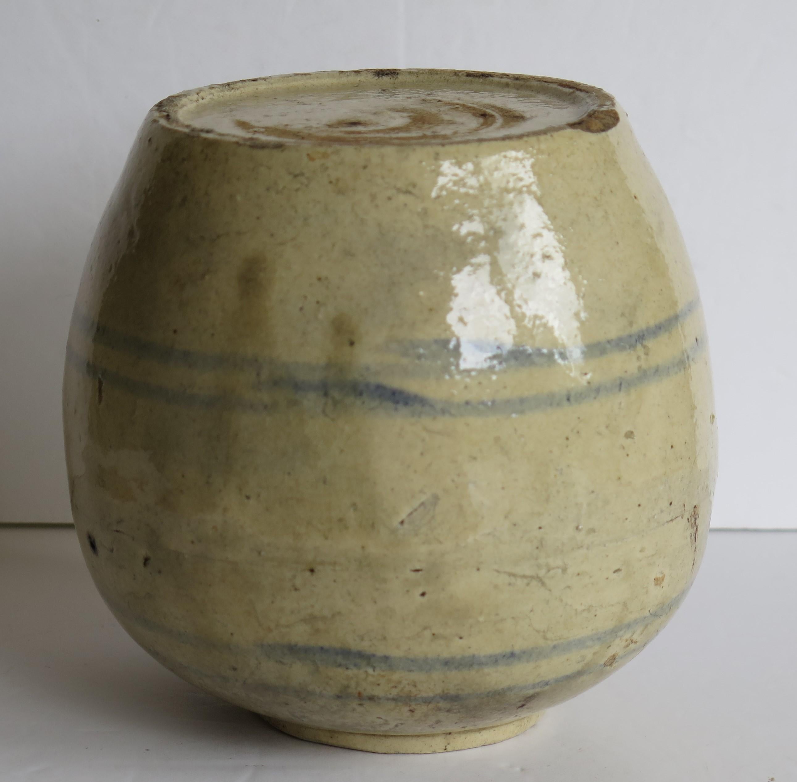 Chinese Ceramic Ming Provincial Jar or Vase Celadon Glaze, Early 17th Century 8