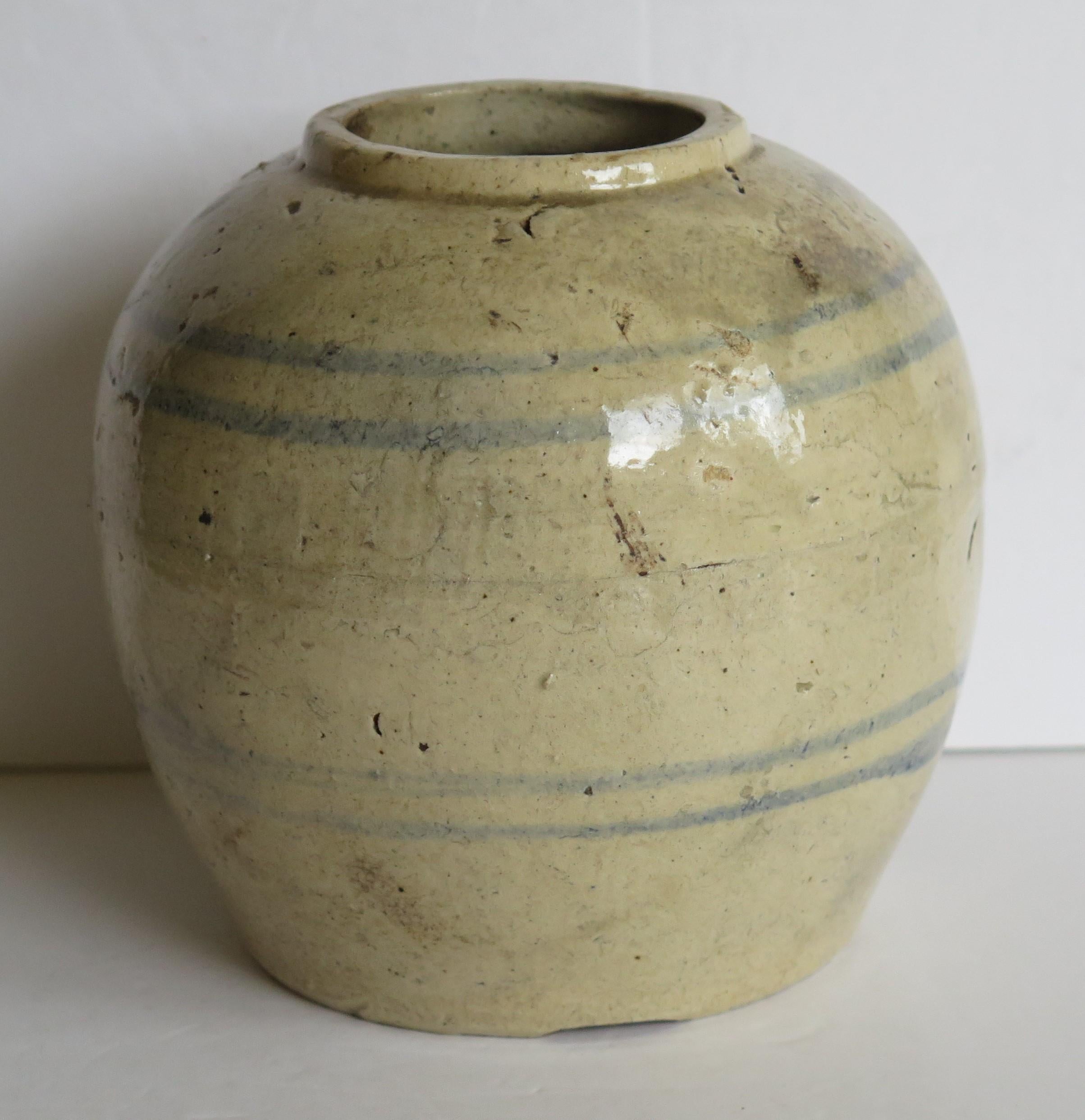 Chinese Ceramic Ming Provincial Jar or Vase Celadon Glaze, Early 17th Century In Good Condition In Lincoln, Lincolnshire