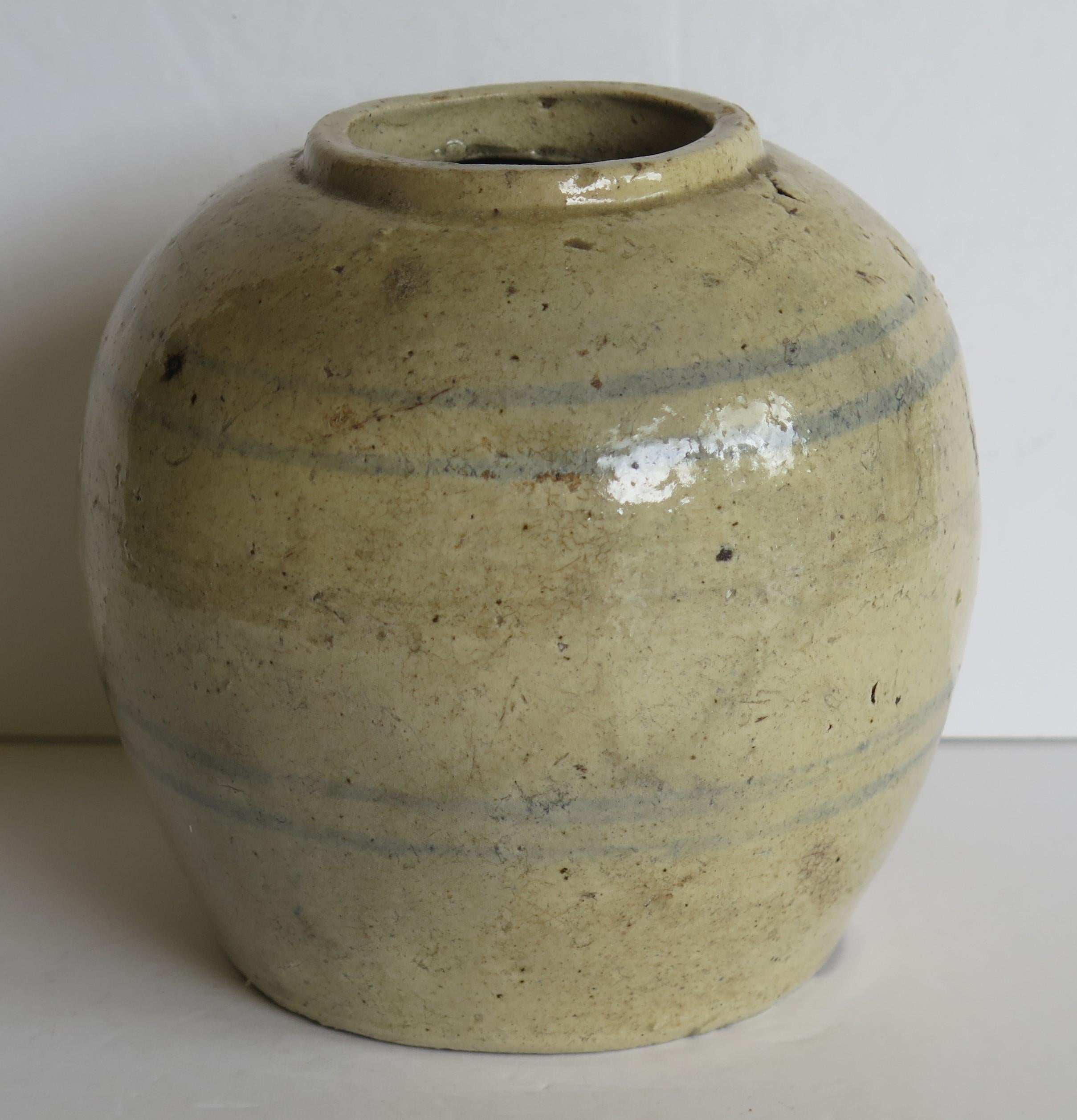 Chinese Ceramic Ming Provincial Jar or Vase Celadon Glaze, Early 17th Century 1
