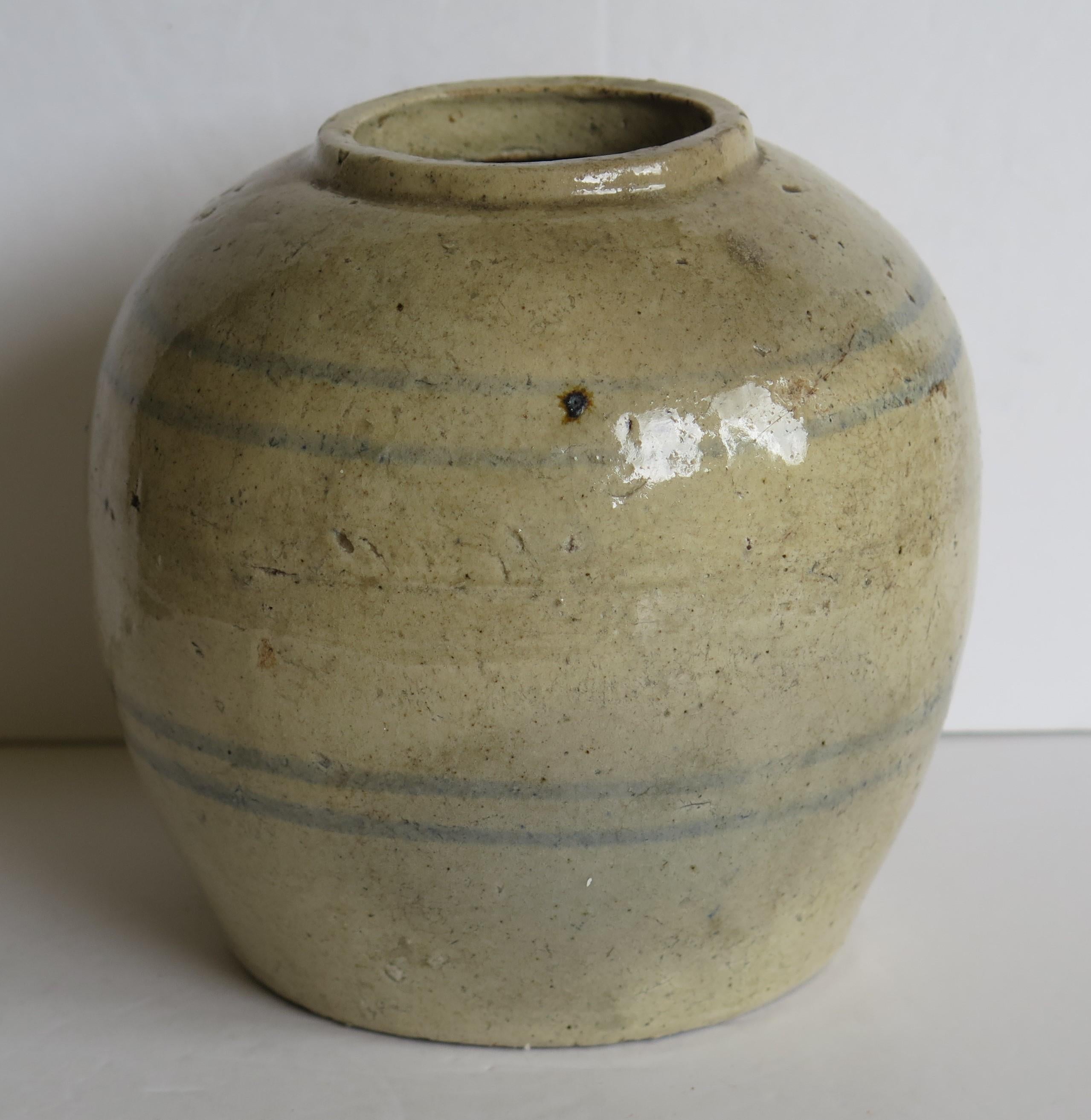 Chinese Ceramic Ming Provincial Jar or Vase Celadon Glaze, Early 17th Century 2