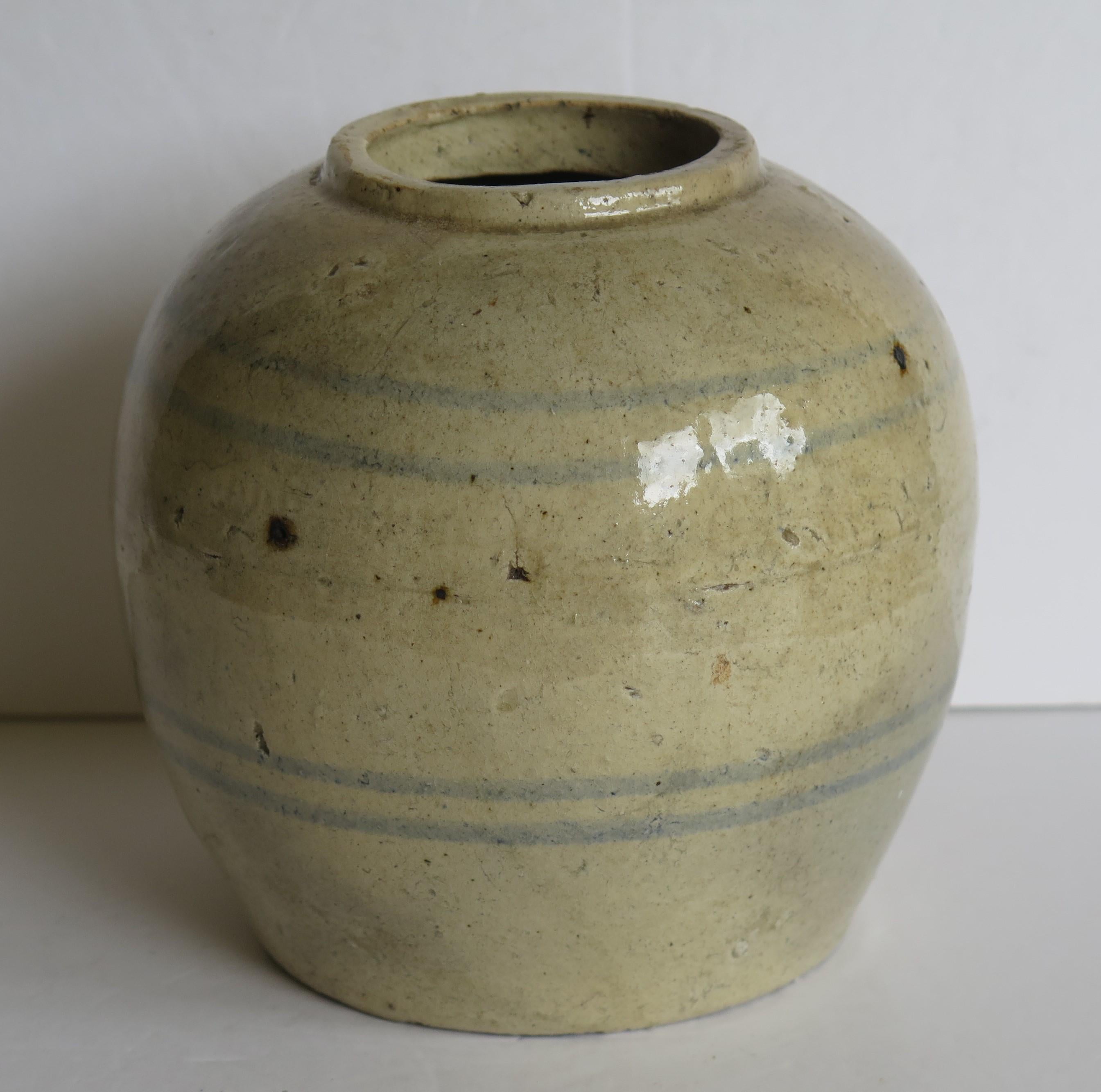 Chinese Ceramic Ming Provincial Jar or Vase Celadon Glaze, Early 17th Century 3