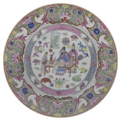 Piatto in ceramica cinese, inizio XX secolo
