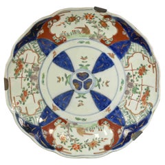 Piatto in ceramica cinese, fine XIX secolo