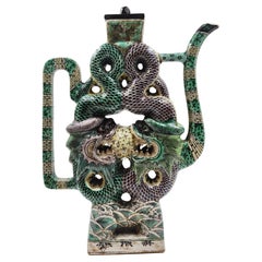 Teiera cinese in ceramica, dinastia Qing, XIX secolo