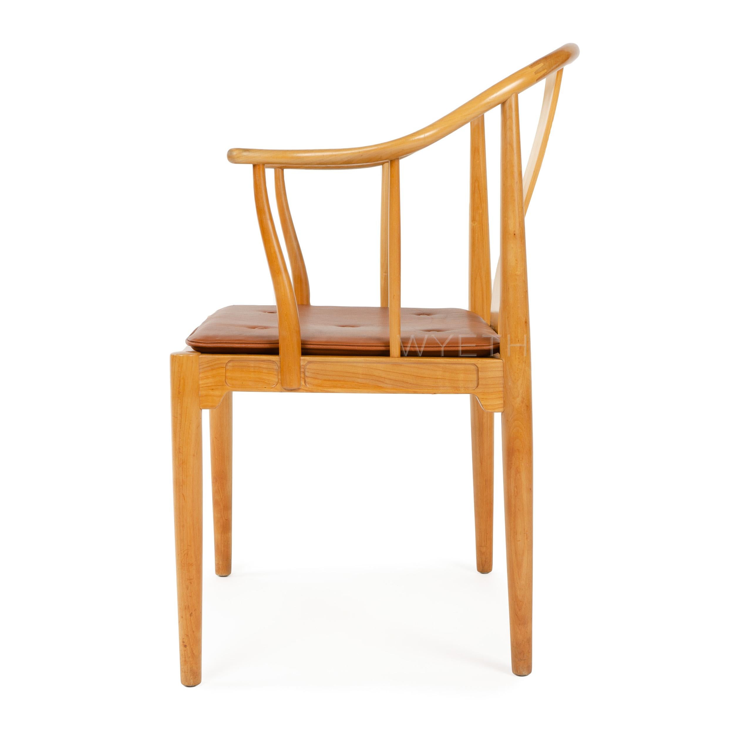 Chinesischer Stuhl aus den 1950er Jahren von Hans Wegner für Fritz Hansen (Dänisch) im Angebot