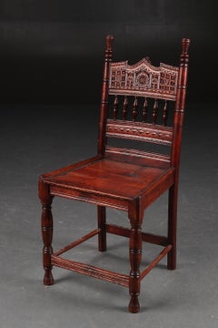 Chinese Chair of Carved Hardwood