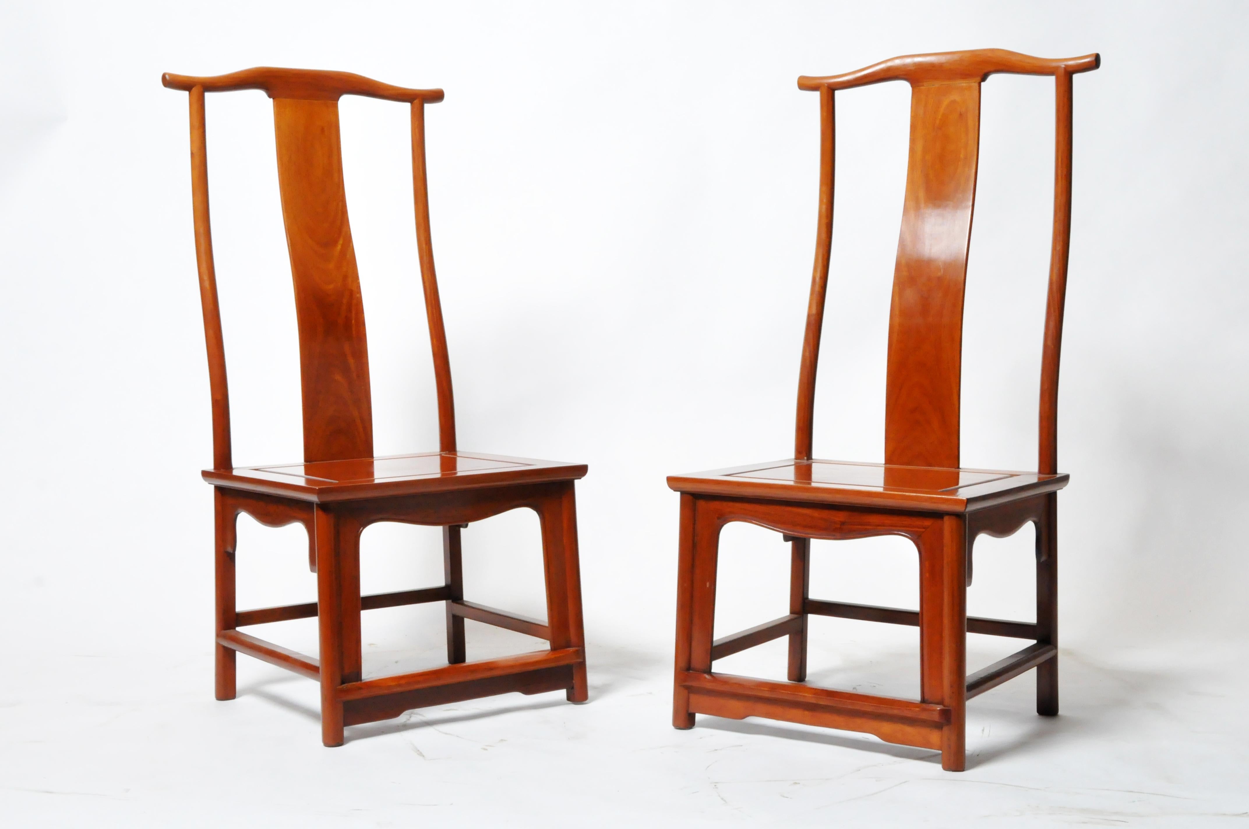 A Set of Four Chinese Dining Chairs For Sale 7