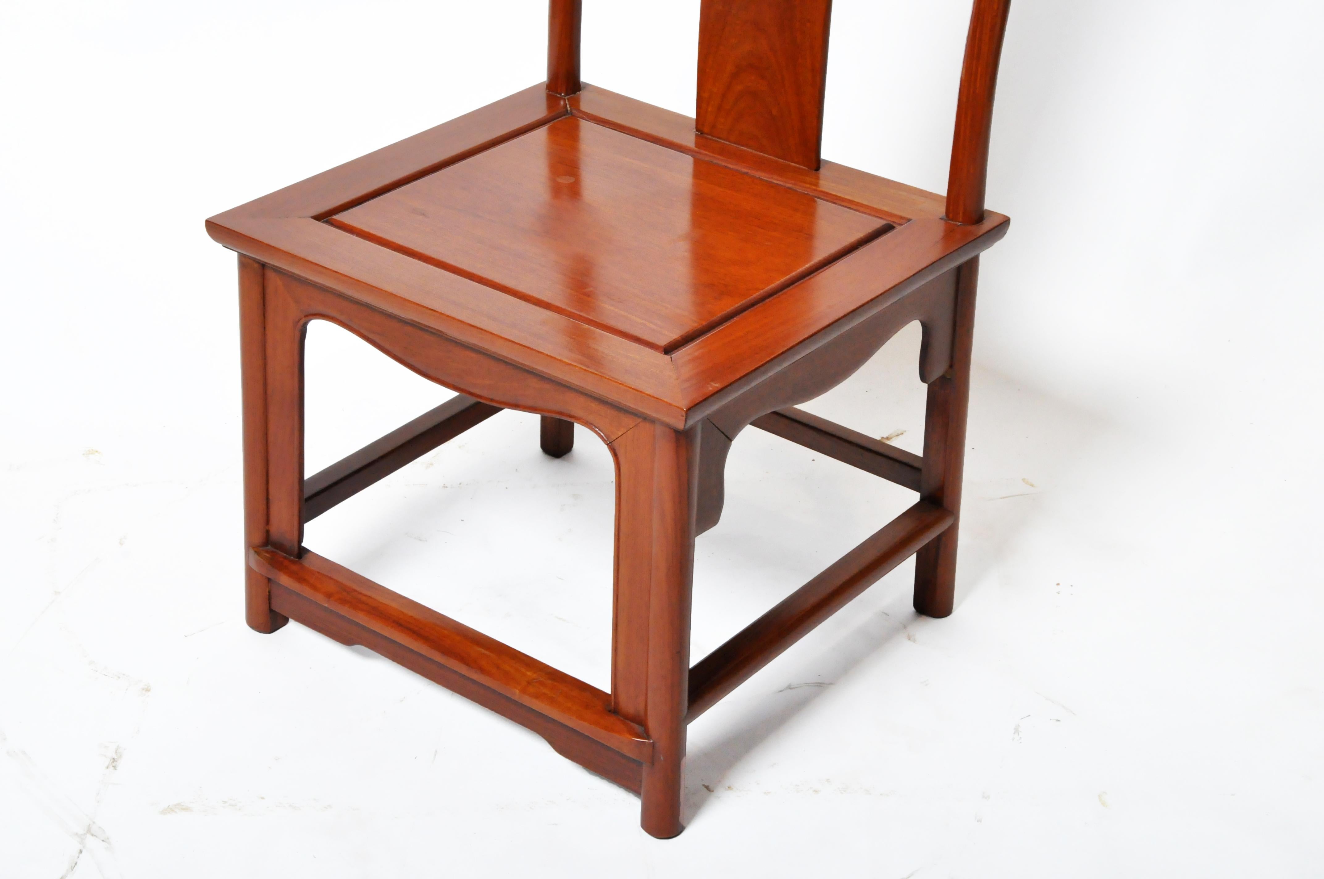 A Set of Four Chinese Dining Chairs For Sale 9