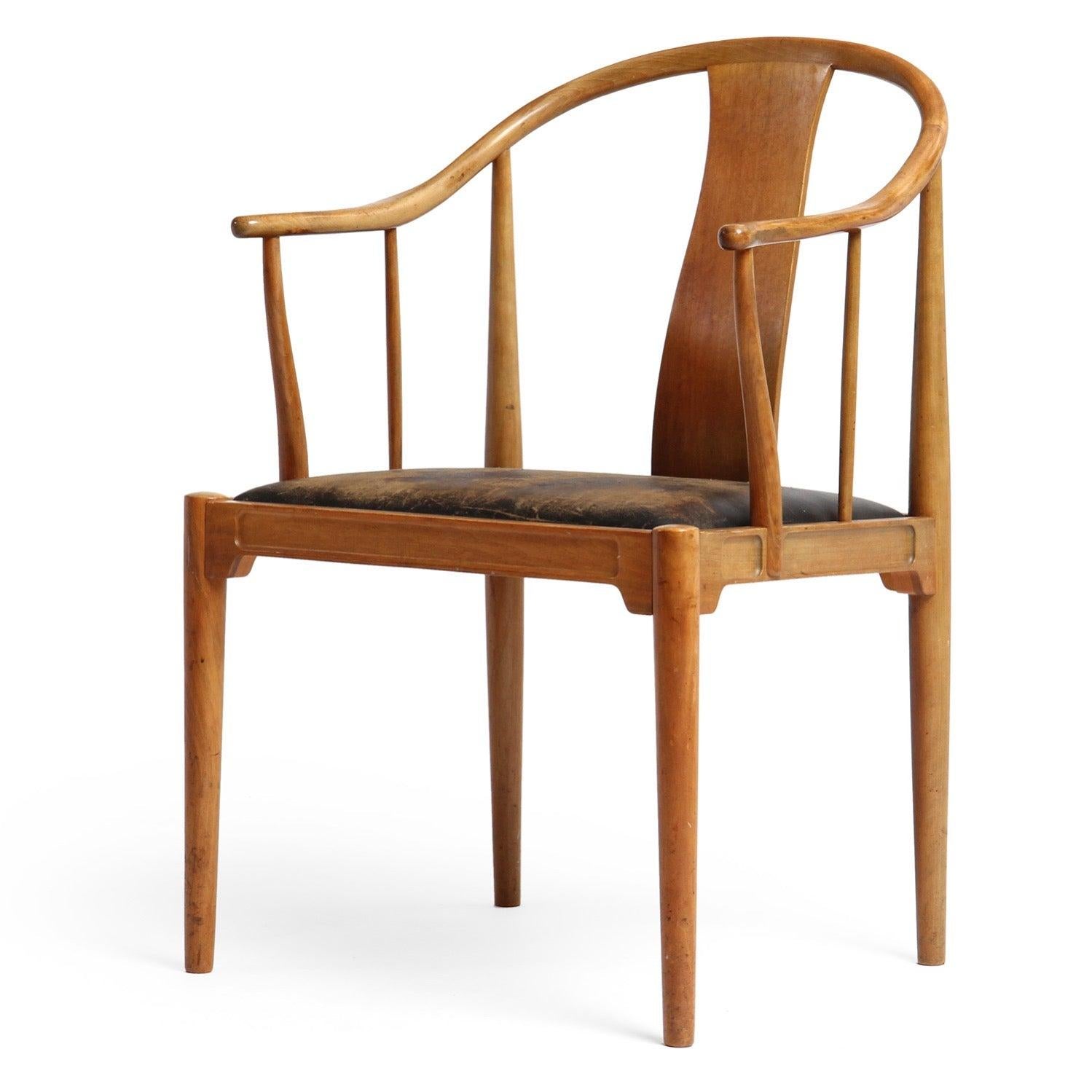 Chinesische Stühle von Hans J. Wegner für Fritz Hansen, 1950er Jahre im Zustand „Relativ gut“ im Angebot in Sagaponack, NY