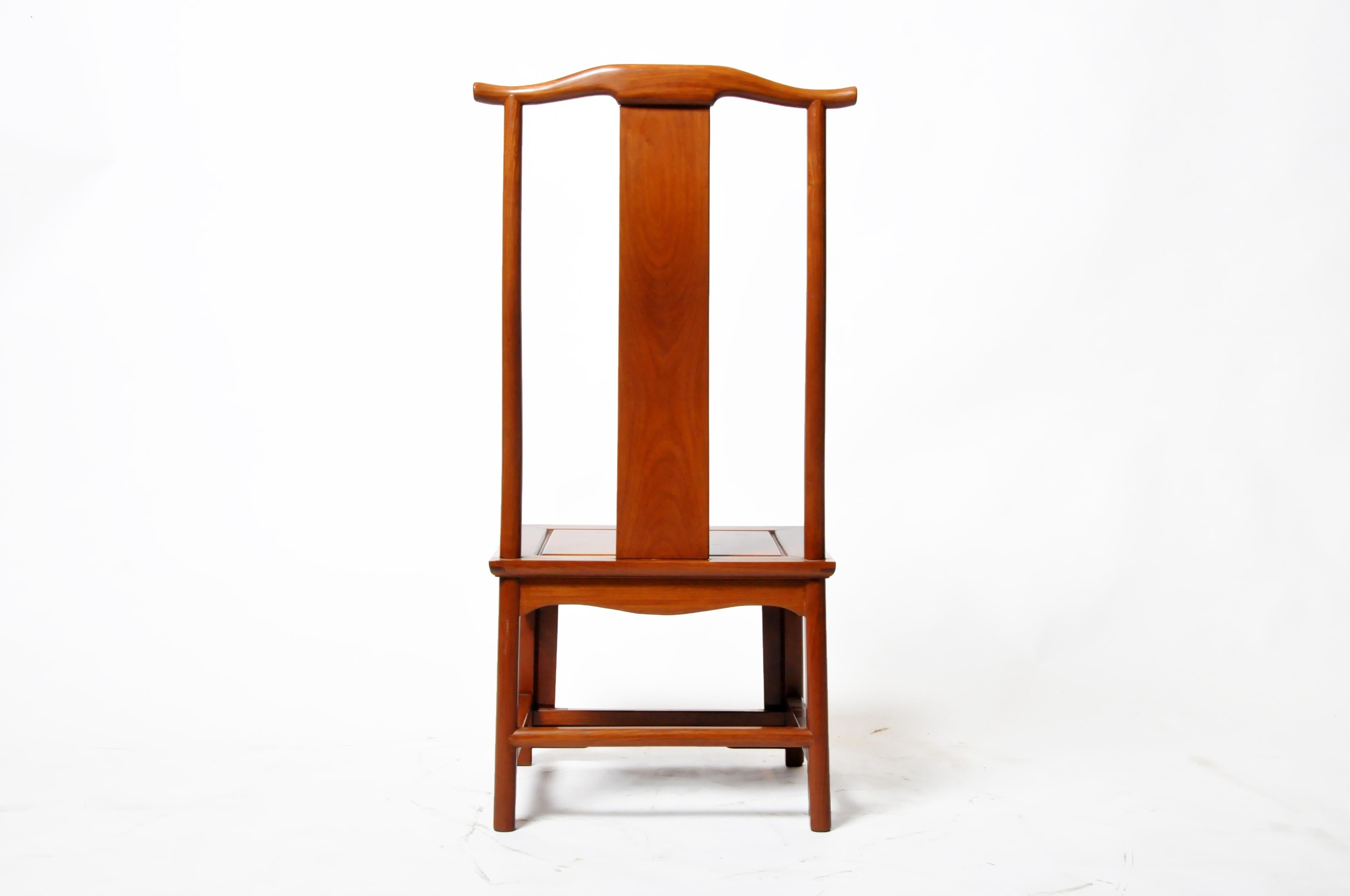 Ensemble de quatre chaises de salle à manger chinoises en vente 1