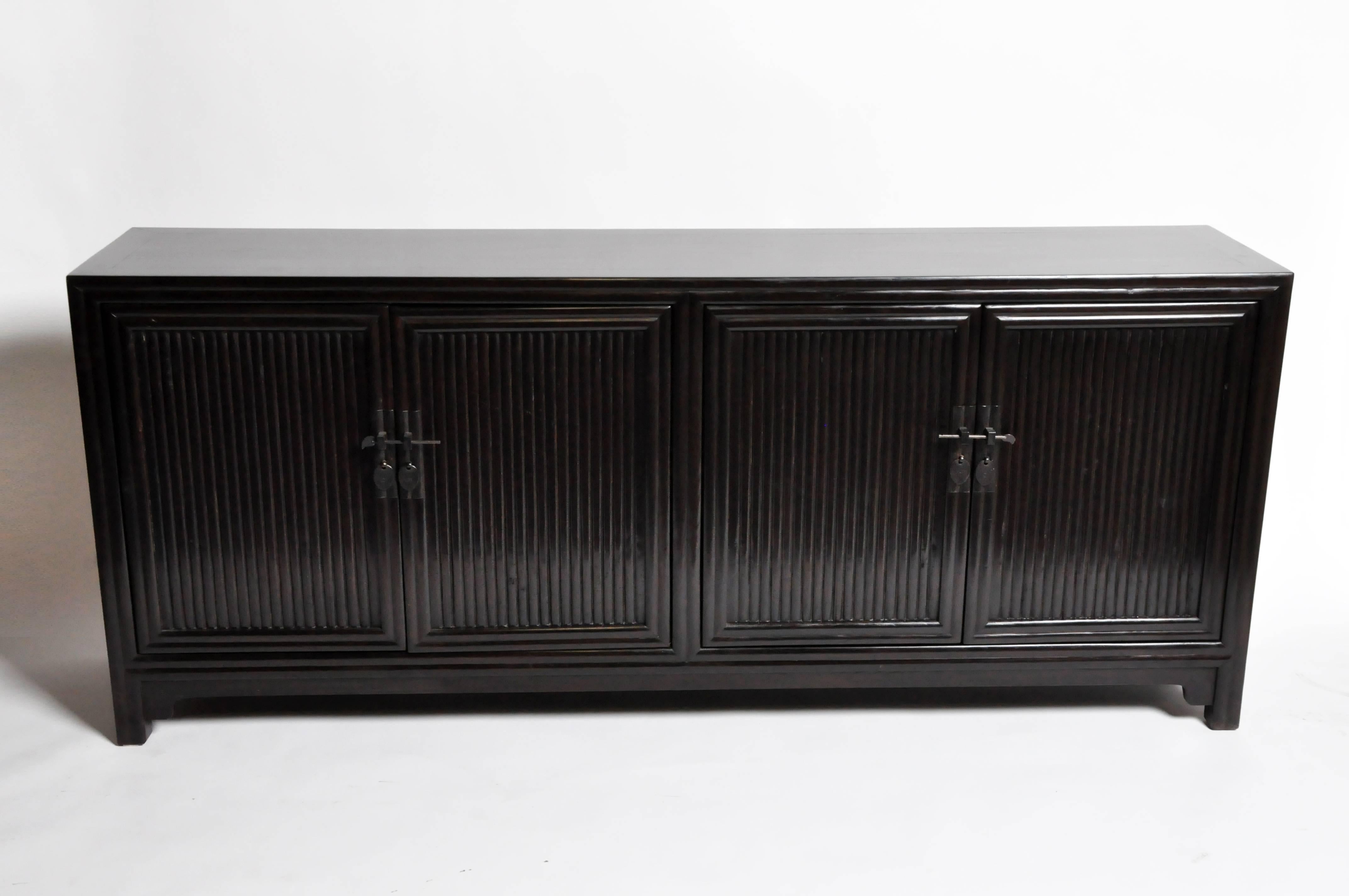 Elm Chinese Chest with Shelf