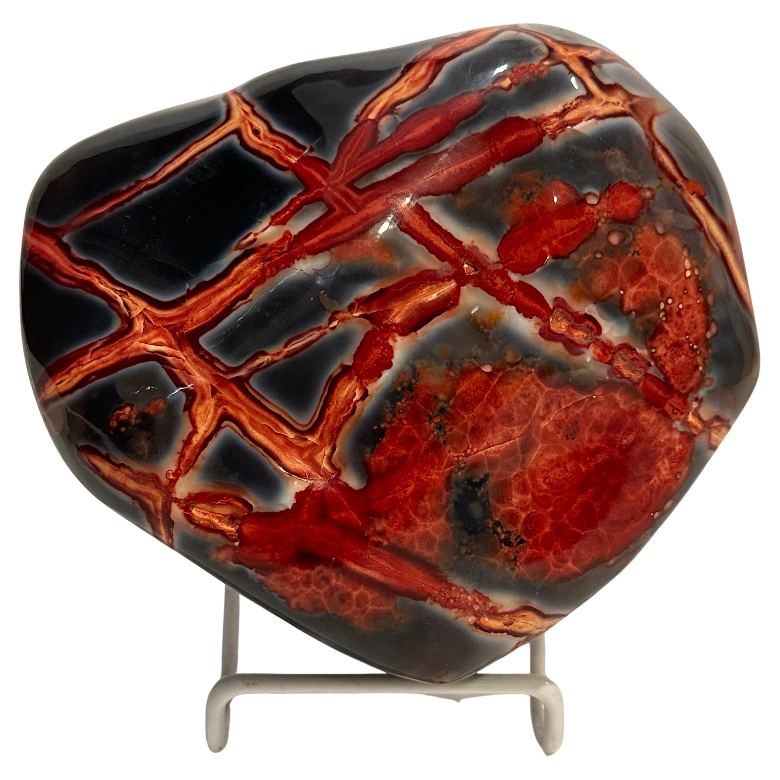 Chinese Chicken Blood Stone Scholars Rock For Sale