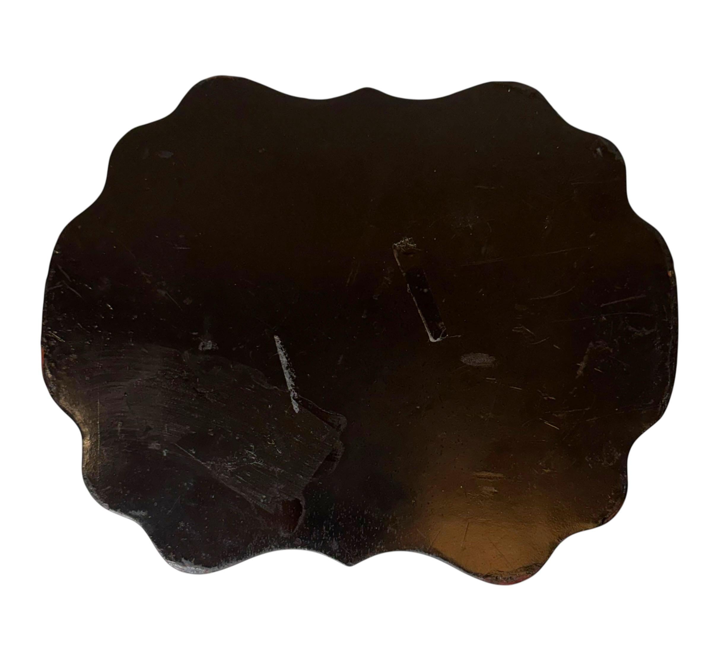 Chinese Chinoiserie Black Lacquer Box For Sale 4