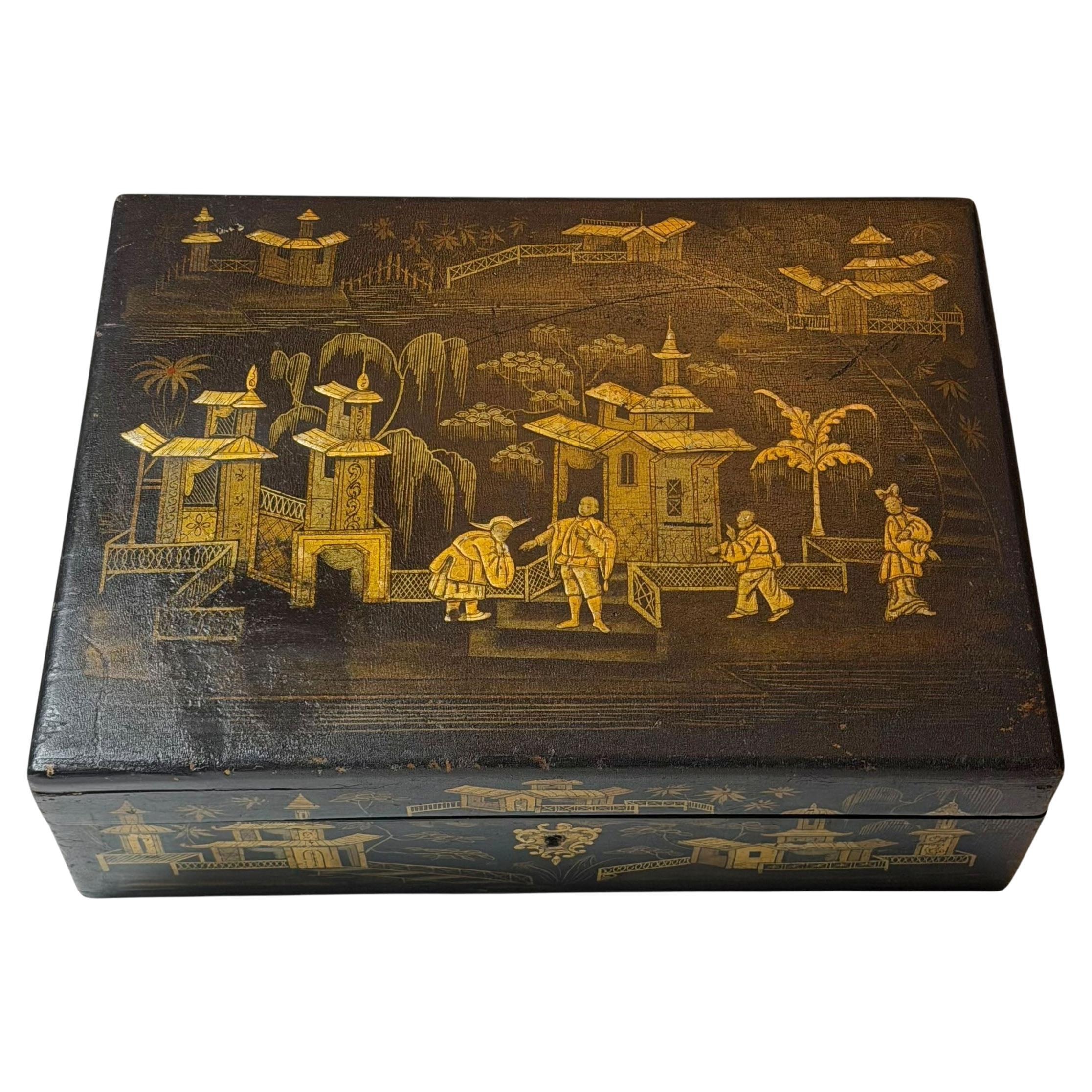 Boîte décorative chinoise Chinoiserie