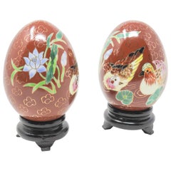Chinese Chinoiserie Enamelware Eggs