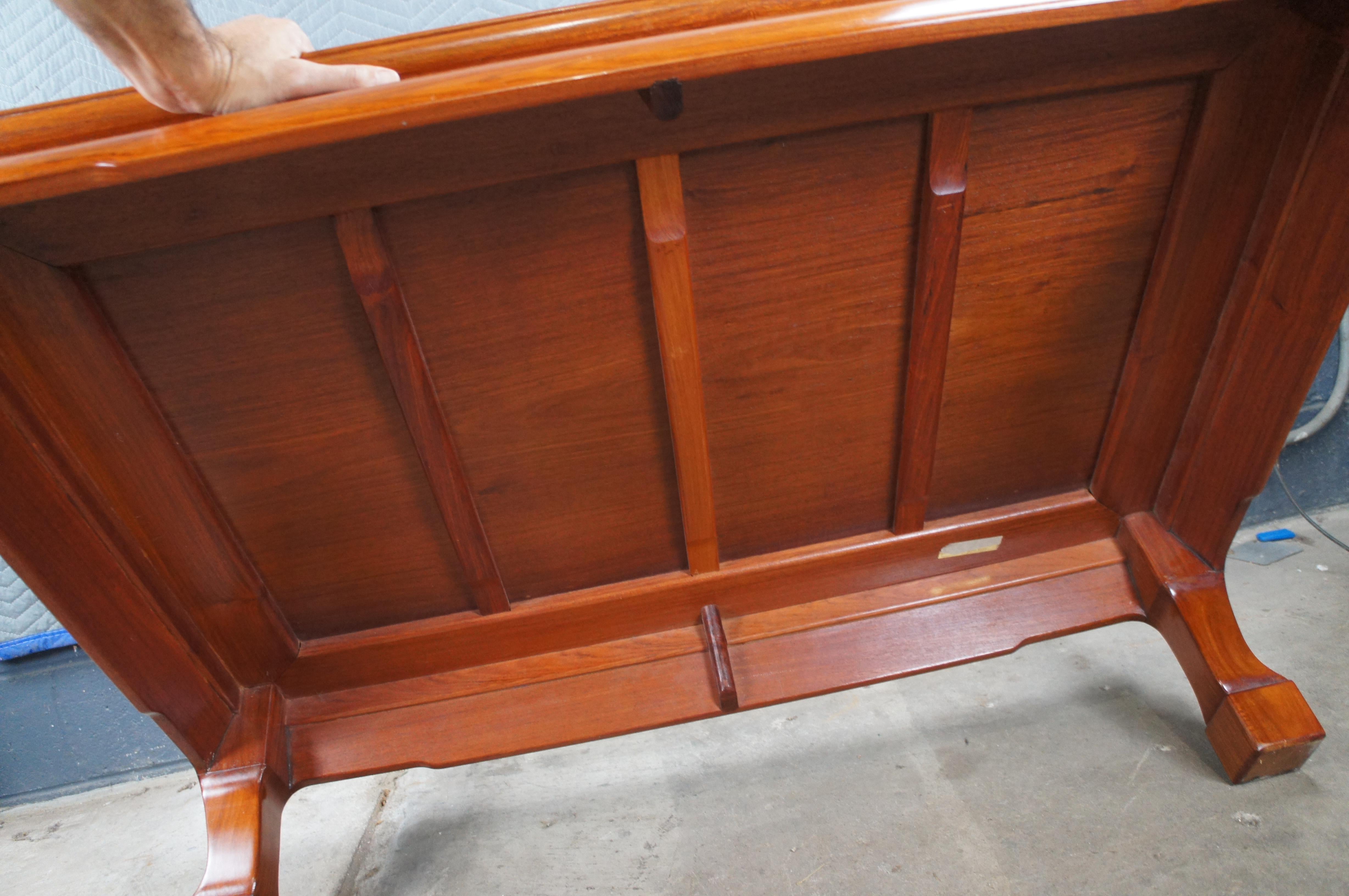 Chinese Chinoiserie Rosewood Low Kang Coffee Tea Table Hong Kong 48