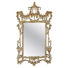 Chinese Chippendale Carved Pagoda Mirror George III Style