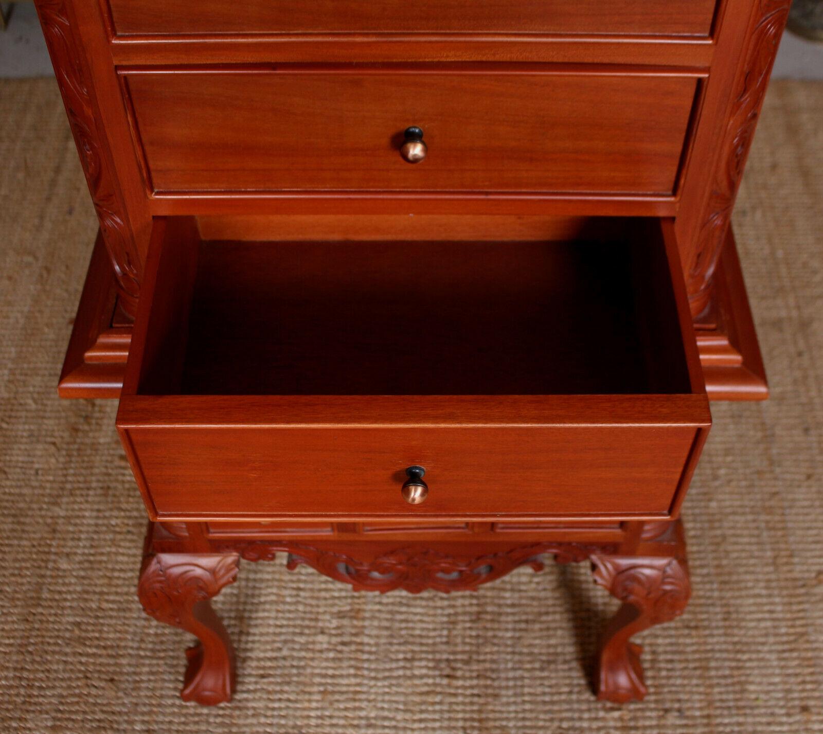 Chinese Chippendale Chest on Stand of Drawers Tallboy For Sale 2