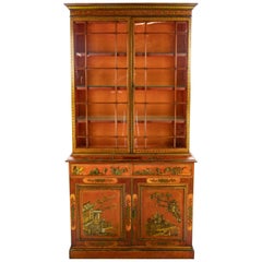Chinese Chippendale Chinoiserie Cupboard